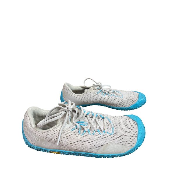 Merrell Vaport Glove 6 Womans tan blue vibram Trail running sneakers Sz 9 - Picture 4 of 16